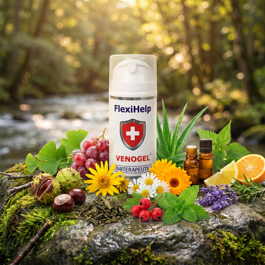 FlexiHelp VENOGEL - Varice, Picioare umflate, Vânătăi